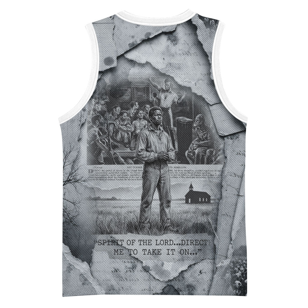 Nat Turner Basketball Jersey Black History Rebellion - Vintage Newspaper