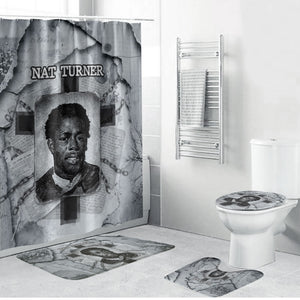 Nat Turner Bathroom Set Black History Rebellion - Vintage Newspaper