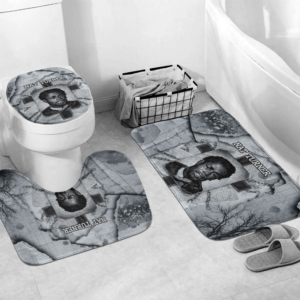 Nat Turner Bathroom Set Black History Rebellion - Vintage Newspaper
