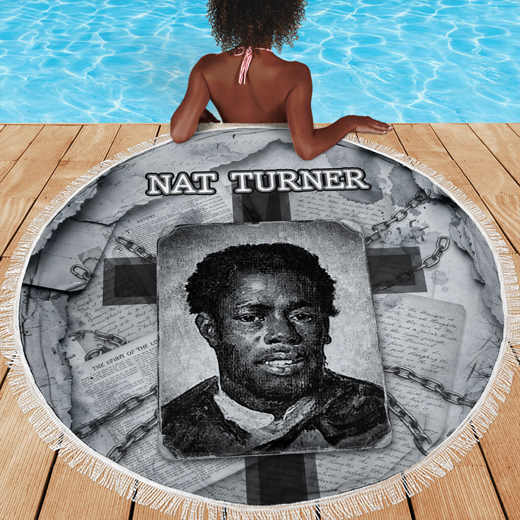 Nat Turner Beach Blanket Black History Rebellion - Vintage Newspaper