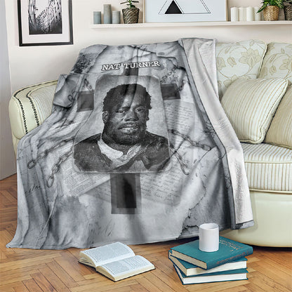 Nat Turner Blanket Black History Rebellion - Vintage Newspaper