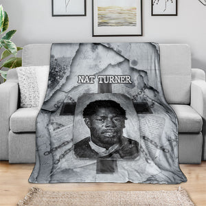 Nat Turner Blanket Black History Rebellion - Vintage Newspaper