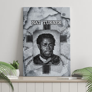 Nat Turner Canvas Wall Art Black History Rebellion - Vintage Newspaper