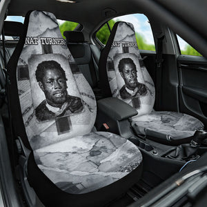 Nat Turner Car Seat Cover Black History Rebellion - Vintage Newspaper