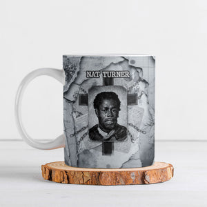 Nat Turner Ceramic Mug Black History Rebellion - Vintage Newspaper
