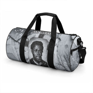 Nat Turner Duffle Bag Black History Rebellion - Vintage Newspaper