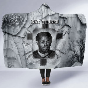 Nat Turner Hooded Blanket Black History Rebellion - Vintage Newspaper