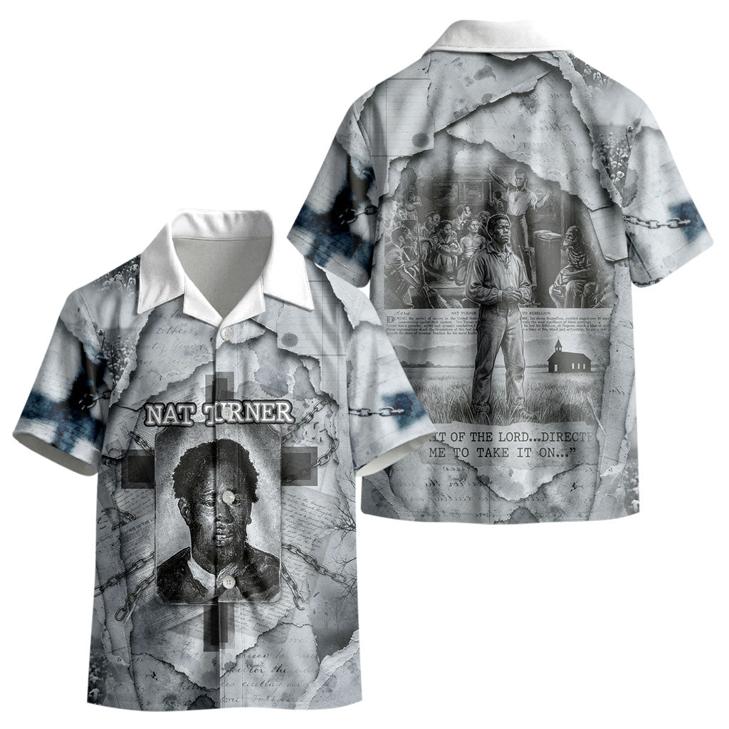 Nat Turner Kid Hawaiian Shirt Black History Rebellion - Vintage Newspaper