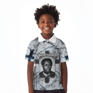 Nat Turner Kid Polo Shirt Black History Rebellion - Vintage Newspaper