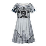 Nat Turner Kid Short Sleeve Dress Black History Rebellion - Vintage Newspaper