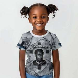 Nat Turner Kid T shirt Black History Rebellion - Vintage Newspaper