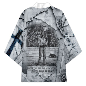 Nat Turner Kimono Black History Rebellion - Vintage Newspaper