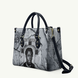 Nat Turner Leather Bag Black History Rebellion - Vintage Newspaper