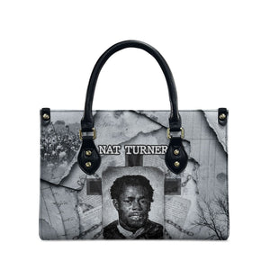 Nat Turner Leather Bag Black History Rebellion - Vintage Newspaper