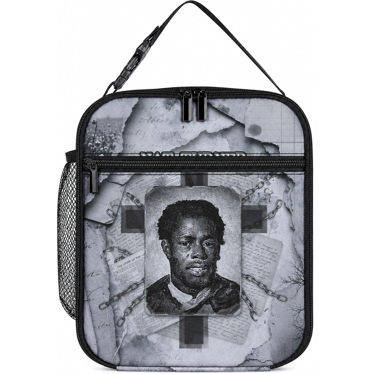 Nat Turner Lunch Bag Black History Rebellion - Vintage Newspaper