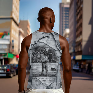 Nat Turner Men Tank Top Black History Rebellion - Vintage Newspaper