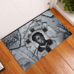 Nat Turner Rubber Doormat Black History Rebellion - Vintage Newspaper