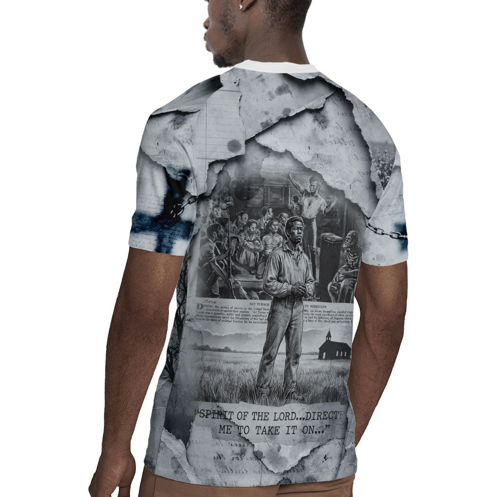 Nat Turner Rugby Jersey Black History Rebellion - Vintage Newspaper