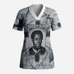 Nat Turner Scrub Top Black History Rebellion - Vintage Newspaper