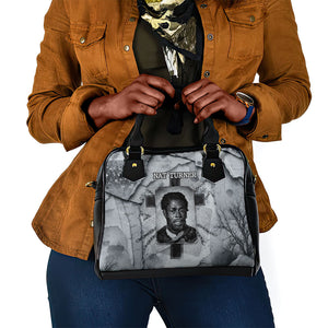 Nat Turner Shoulder Handbag Black History Rebellion - Vintage Newspaper