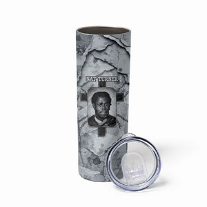 Nat Turner Skinny Tumbler Black History Rebellion - Vintage Newspaper