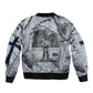 Nat Turner Sleeve Zip Bomber Jacket Black History Rebellion - Vintage Newspaper