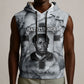 Nat Turner Sleeveless Hoodie Black History Rebellion - Vintage Newspaper