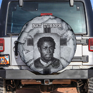 Nat Turner Spare Tire Cover Black History Rebellion - Vintage Newspaper
