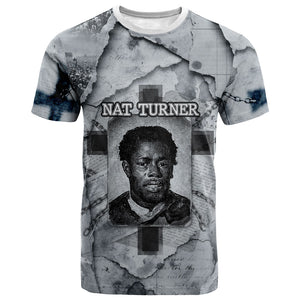 Nat Turner T shirt Black History Rebellion - Vintage Newspaper
