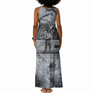 Nat Turner Tank Maxi Dress Black History Rebellion - Vintage Newspaper