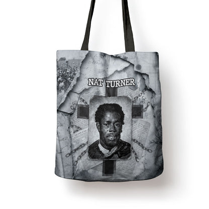 Nat Turner Tote Bag Black History Rebellion - Vintage Newspaper
