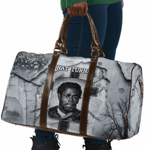 Nat Turner Travel Bag Black History Rebellion - Vintage Newspaper