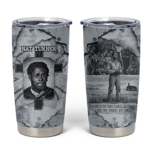 Nat Turner Tumbler Cup Black History Rebellion - Vintage Newspaper