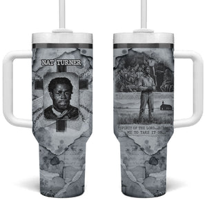 Nat Turner Tumbler With Handle Black History Rebellion - Vintage Newspaper