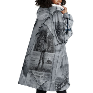 Nat Turner Wearable Blanket Hoodie Black History Rebellion - Vintage Newspaper