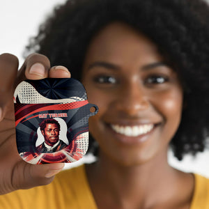 Nat Turner Black History AirPods Case Retro Pop Art Swirl Sunburst Portrait Freedom