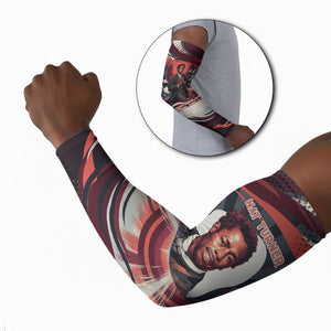 Nat Turner Black History Arm Sleeves Retro Pop Art Swirl Sunburst Portrait Freedom