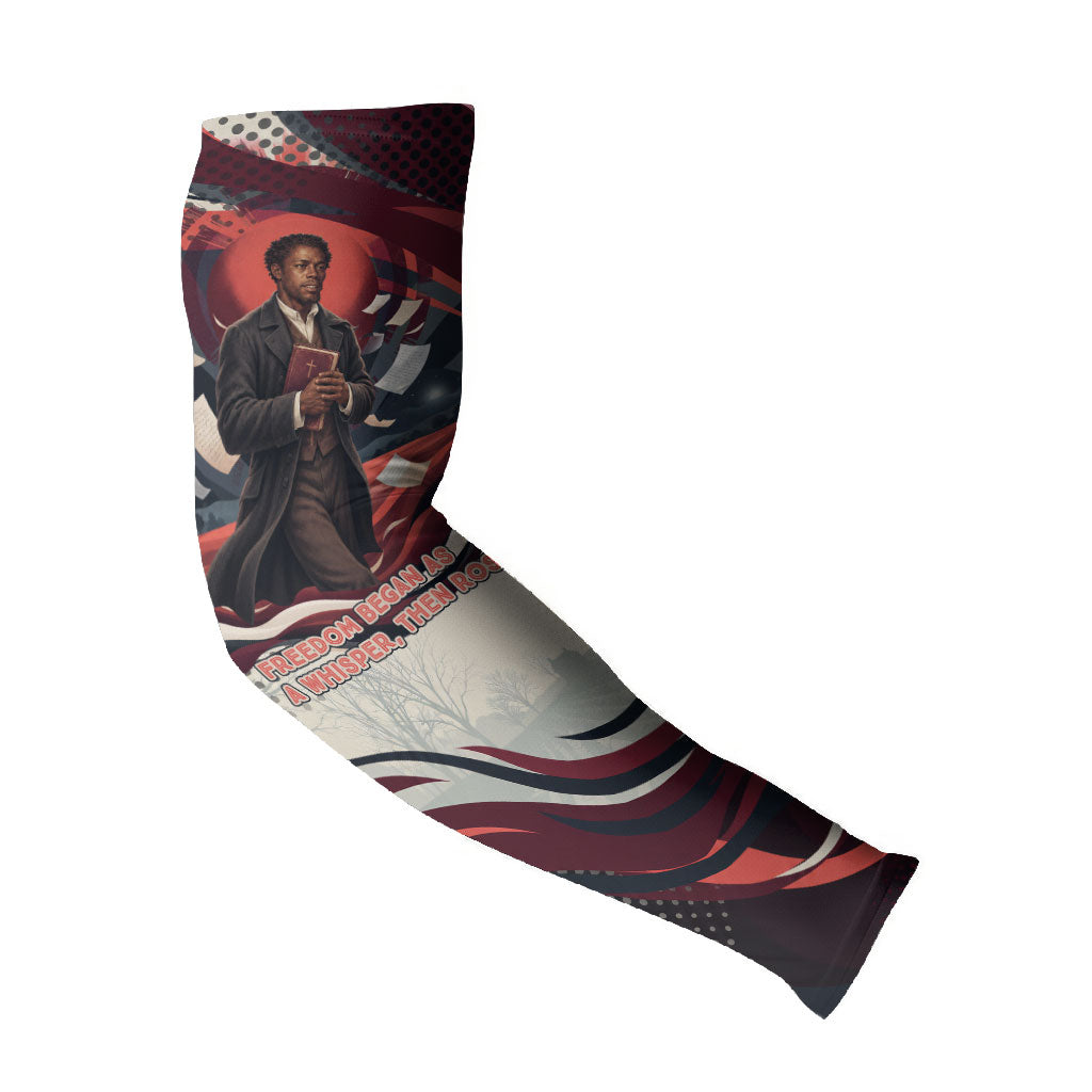 Nat Turner Black History Arm Sleeves Retro Pop Art Swirl Sunburst Portrait Freedom