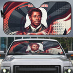Nat Turner Black History Auto Sun Shade Retro Pop Art Swirl Sunburst Portrait Freedom