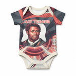 Nat Turner Black History Baby Onesie Retro Pop Art Swirl Sunburst Portrait Freedom