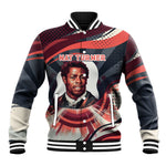 Nat Turner Black History Baseball Jacket Retro Pop Art Swirl Sunburst Portrait Freedom