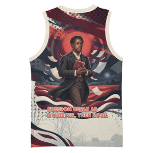 Nat Turner Black History Basketball Jersey Retro Pop Art Swirl Sunburst Portrait Freedom