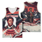 Nat Turner Black History Basketball Jersey Retro Pop Art Swirl Sunburst Portrait Freedom