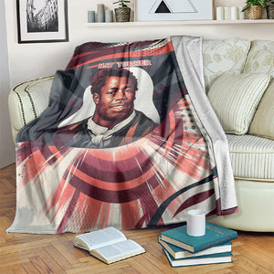 Nat Turner Black History Blanket Retro Pop Art Swirl Sunburst Portrait Freedom