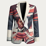 Nat Turner Black History Blazer Retro Pop Art Swirl Sunburst Portrait Freedom