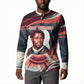 Nat Turner Black History Button Sweatshirt Retro Pop Art Swirl Sunburst Portrait Freedom
