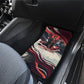 Nat Turner Black History Car Mats Retro Pop Art Swirl Sunburst Portrait Freedom