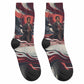 Nat Turner Black History Crew Socks Retro Pop Art Swirl Sunburst Portrait Freedom