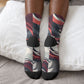 Nat Turner Black History Crew Socks Retro Pop Art Swirl Sunburst Portrait Freedom
