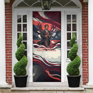 Nat Turner Black History Door Cover Retro Pop Art Swirl Sunburst Portrait Freedom